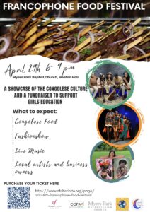 Francophone Food Festival and Fundraiser @ Myers Park Baptist Church, Heaton Hall