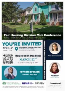 Fair Housing Division Mini-Conference @ Central Piedmont Community College - Parr Auditorium