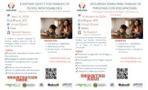Everyday Safety for Families of People with Disabilities @ Online